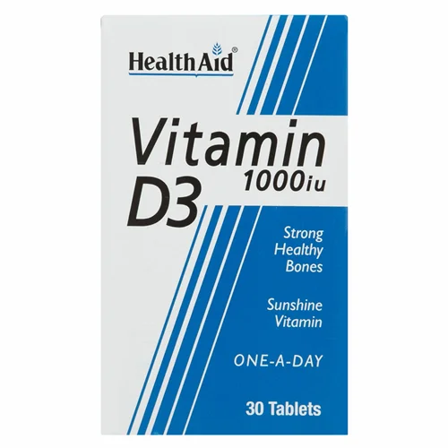 قرص ویتامین D3 1000 هلث اید بسته 30 عددی