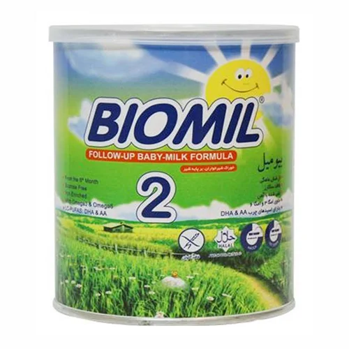 شیر خشک بیومیل ۲ مناسب ۶ تا ۱۲ ماهگی حجم 400 گرمی