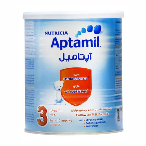 شیر خشک آپتامیل ۳ نوتریشیا از ۱۲ ماهگی به بعد ۴۰۰ گرمی