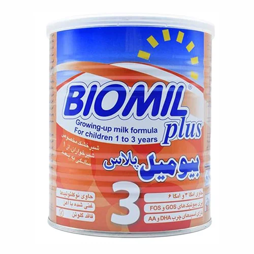 شیر خشک بیومیل پلاس ۳ مناسب ۱ تا ۳ سالگی حجم 400 گرمی