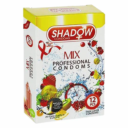 کاندوم شادو مدل Mix بسته بسته 12 عددی